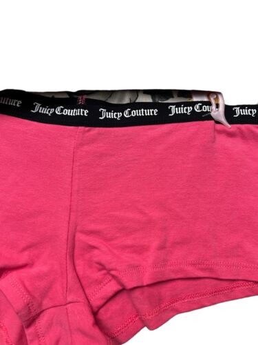 Juicy Couture~Women Boyshort Underwear Panties Cotton Blend 5-Pair JC7530~WOW~M