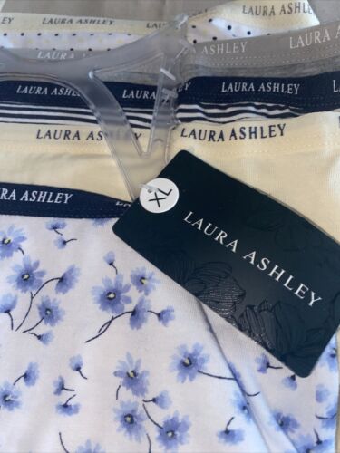 LAURA ASHLEY Intimates Cotton-Spandex Brief Panties~Size XL~5 pair Style LS9540