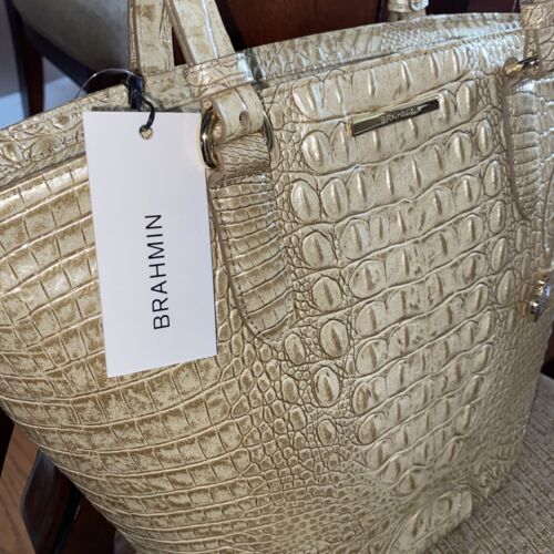 Brahmin Small Bowie Stardust Melbourne  Leather Bag-Double Handle UNIQUE!