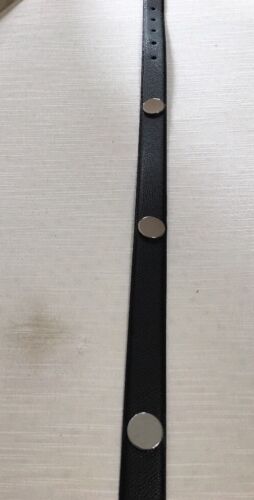 MICHAEL KORS BELT BLACK WITH LARGE SILVER TONE STUDS MK LOGO STUD MK STYLE!!
