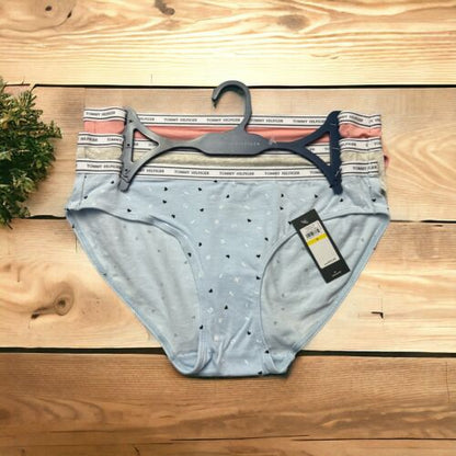 Tommy Hilfiger 3pcs~Soft Cotton Logo Bikini Panties Sz. M~Multicolor~GREAT FIT