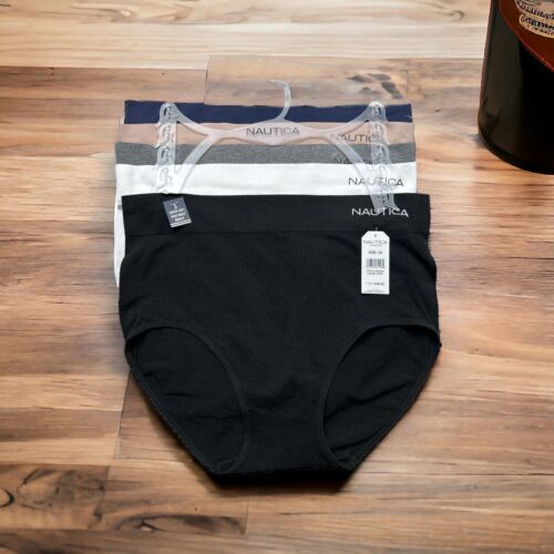 NAUTICA INTIMATES NT9948 - 5 PCK SIZE 2X~SOFT HIGH WAIST BRIEF PANTIES GREAT FIT