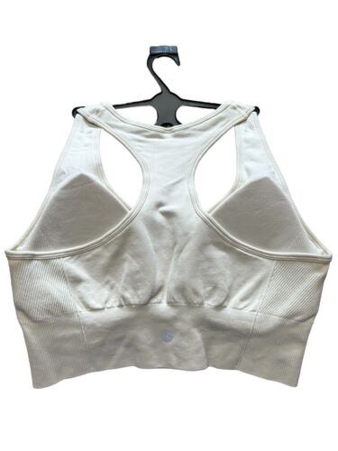 90 Degree By Reflex~Seamless Madeleine Racerback~Wine/Ivory Bra Set-2~Large~WOW!