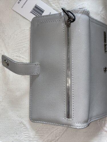 STEVE MADDEN Woman's Wallet BALLEN-G Soft Textured LIGHT GRAY BEAUTIFUL !!!