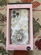 Kate Spade New York Protective Case iPhone 13 ProMax Floral White Rhinestone NEW