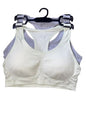 Jockey Women's 2 Pack Removable Cup Seamless Bra -Sea Foamed/Gray Size L