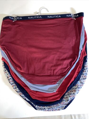 NAUTICA 5 Pack BRIEFS PLUS SIZES~COTTON~MULTICOLOR~  NT3459~ALL SIZES~GREAT FIT!