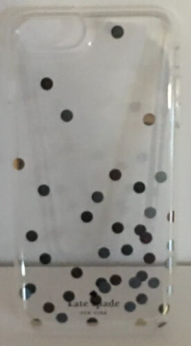 Kate Spade Phone Case 4 iPhone 8/7/6/6s Plus Clear Mixed Color Metallic Dots