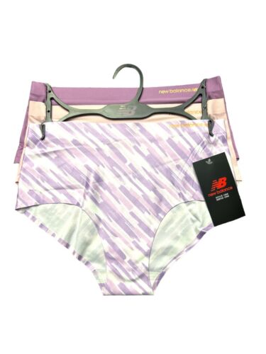 NEW BALANCE Women's No Show Seamless Mid-Rise Panties~3 Pck Multicolor~ALL SIZES
