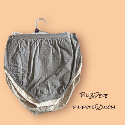 GLORIA VANDERBILT - 3 PCK SIZE XL~SOFT HIGH RISE WAIST PANTIES~ GREAT FIT!!