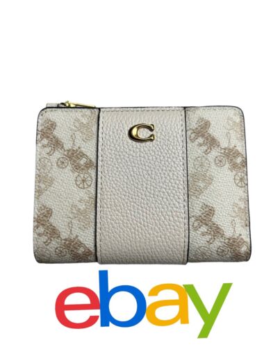 Coach~Horse & Carriage Bifold Wallet~Zip