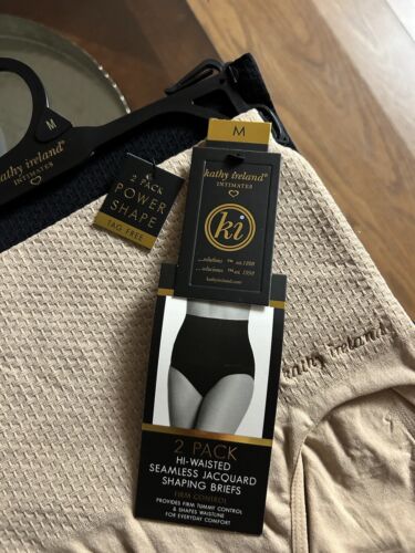 KATHY IRELAND~JACQUARD SHAPING BRIEFS~HIGH WAISTED TUMMY CONTROL~ALL SIZES!