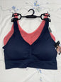 Delta Burke 2-Pack Seamless Bras 2X Soft Comfort Lounge Removable Pads DB5496