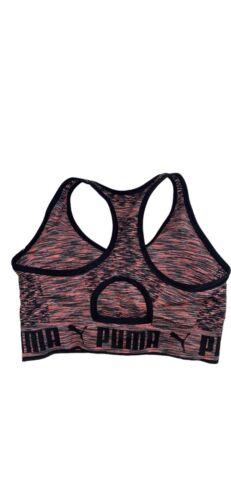 PUMA Seamless Bra Drycell Pink Silver Logo Large Moisture Wicking Technology NEW