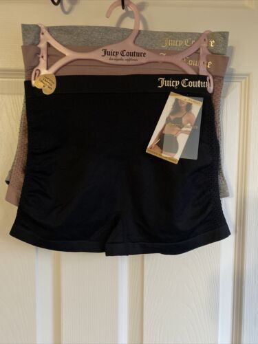 JUICY COUTURE~3 Pk  WOMEN’S SEAMLESS SHAPING SHORTS~MULTICOLOR~ JC7051~ALL SIZES