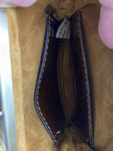 Patricia Nash Leather WILDFLOWER Coin Purse Key Chain Rings- NEW-SUPER CUTE!!!