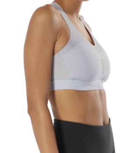 Reebok Women's Puremove Workout Sports Bra SMALL GRAY/ORANGE Retail $60 NEW