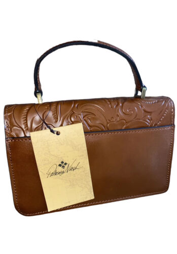 Patricia Nash Porcili Handbag Tooled Florence Cognac Color~XBDY Strap~UNIQUE~NEW
