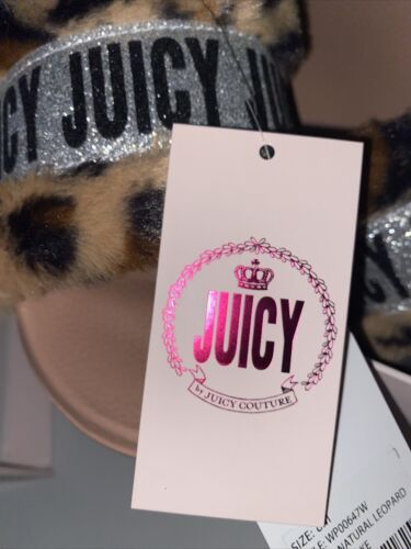Juicy Couture Womens J-Wake Faux Fur Slip-On Slide Slippers Shoes ~SUPER SEXY!!!