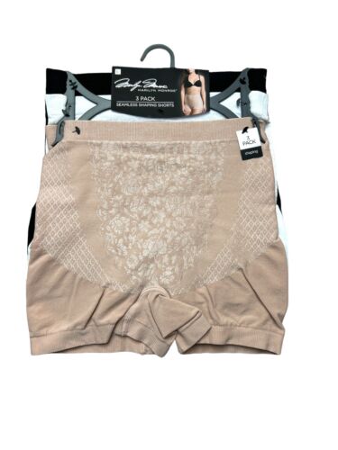 Marilyn Monroe 3-Pack Seamless Shaping Shorts MM7202 - High Rise, Slimming, Multicolor