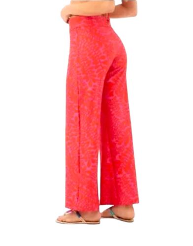 Trina Turk Bal Harbour RollOn CoverUp Pants MED~Bicolor Floral NWT~MSRP$168~CHIC