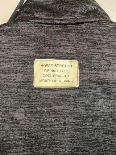 Eddie Bauer half zip mock neck pull over shirt Large