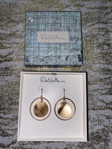 Robert Lee Morris Gold Tone Hoops Earrings  MSRP $32 SUPER CUTE!!