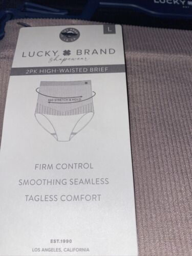 Lucky Brand Shaping High Waist Briefs Size L~2 pair Style LVD60579~ EXCELLENT!