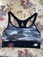 New Balance Medium Impact Sports Bra Style 116718 Black Camouflage Size XL NEW
