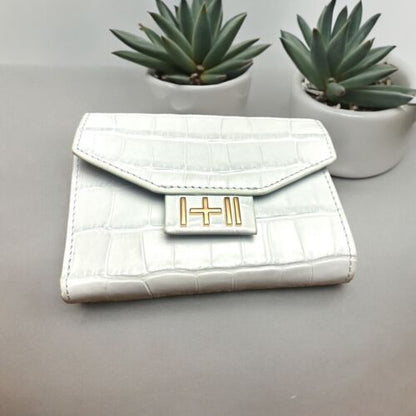 DYLAN KAIN~The Helena Wallet~Love Studio MLB+NYC~Powder Blue/Light Gold~DKSLG150