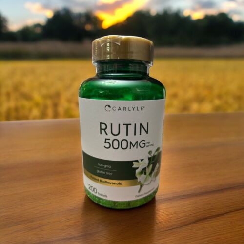 Rutin 500mg 200 Caplets Vegetarian Made USA