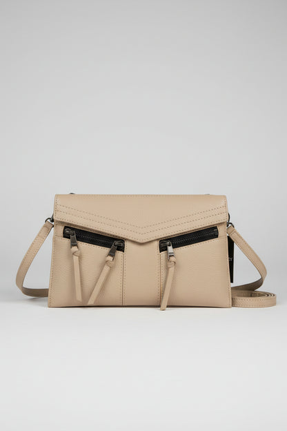 Botkier New York Small Leather Trigger Cross Body Bag - Fawn Beige - New With Tags