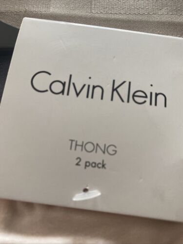 CALVIN KLEIN Thong Panties 2 Pack Cotton Soft ~ Size XL ~ QP18030~692~GREAT FIT!