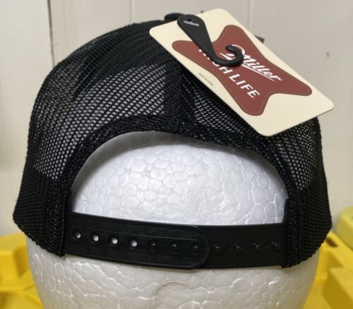Miller High Life Cap Mad Engine SnapBack Adjustable Black Adult