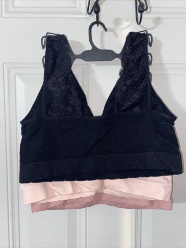 Delta Burke 3-Pack Seamless Bras Size 3X Soft Comfort Lounge Removable Pads