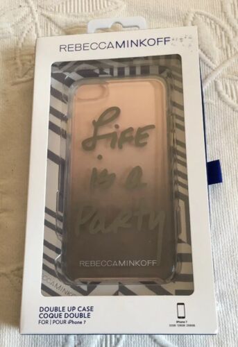 REBECCA MINKOFF iPHONE CASE "LIFE IS A PARTY"  FITs iPhone 6-7-8