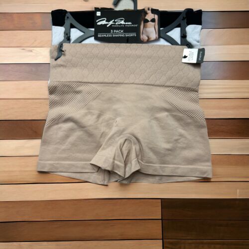 Marilyn Monroe 3 Pcs~Sz M~Shapers Seamless Shaping Shorts MM7574~GREAT FIT! WOW