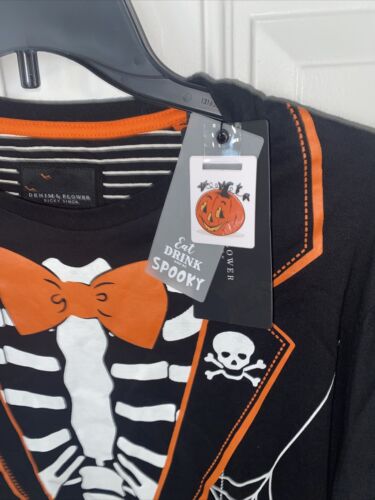 HALLOWEEN Denim & Flower Ricky Singh Halloween Long Sleeves Tee T-shirt. Size M.