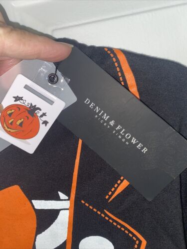 HALLOWEEN Denim & Flower Ricky Singh Halloween Long Sleeves Tee T-shirt. Size M.