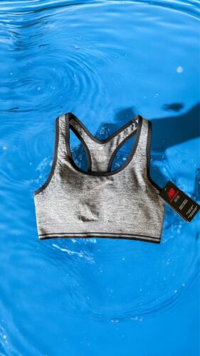 NEW BALANCE~Sports Bra~Medium Impact~HEATHER GRAY~ALL SIZES~ GREAT FIT!