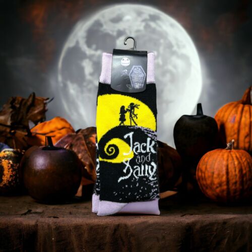 Jack And Sally Nightmare Before Christmas Tall Polyester Socks~ NEW