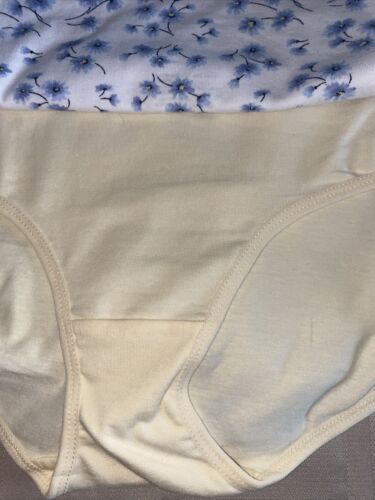 LAURA ASHLEY Intimates Cotton-Spandex Brief Panties~Size XL~5 pair Style LS9540