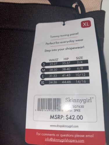 Skinnygirl Shaping Seamless Slip Shorts 3-Pack SG7630 - Tames Your Tummy!