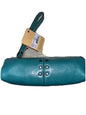 Patricia Nash Isla Oblong Italian Leather Wristlet  Distress AQUA NEW CUTE!!!