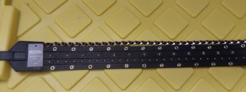 Michael Kors Belt black With studs and chain Really something different!