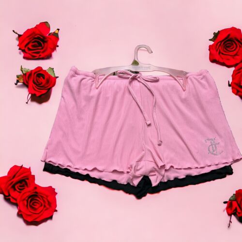 JUICY COUTURE MULTICOLOR~ RHINSTONES LOGO~JC1710~SLEEP SHORTS ALL SIZES~UNIQUE!