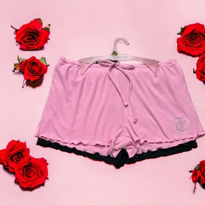 JUICY COUTURE MULTICOLOR~ RHINSTONES LOGO~JC1710~SLEEP SHORTS ALL SIZES~UNIQUE!