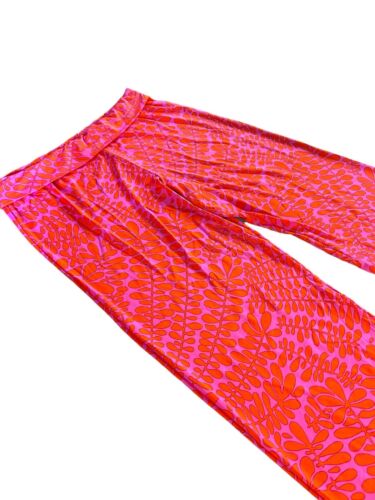 Trina Turk Bal Harbour RollOn CoverUp Pants MED~Bicolor Floral NWT~MSRP$168~CHIC