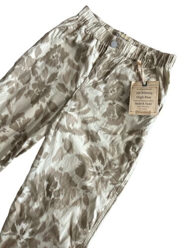 Democracy High Rise "Ab" Leisure High Rise Relaxed Fit Camo Brown Pant Sz 10 NWT