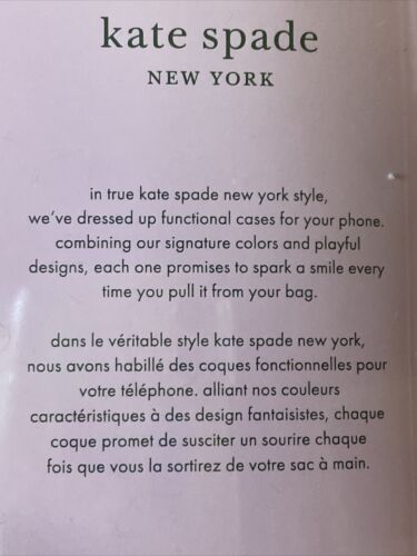 Kate Spade New York Protective Case iPhone 12 or 12 Pro  Floral White NEW